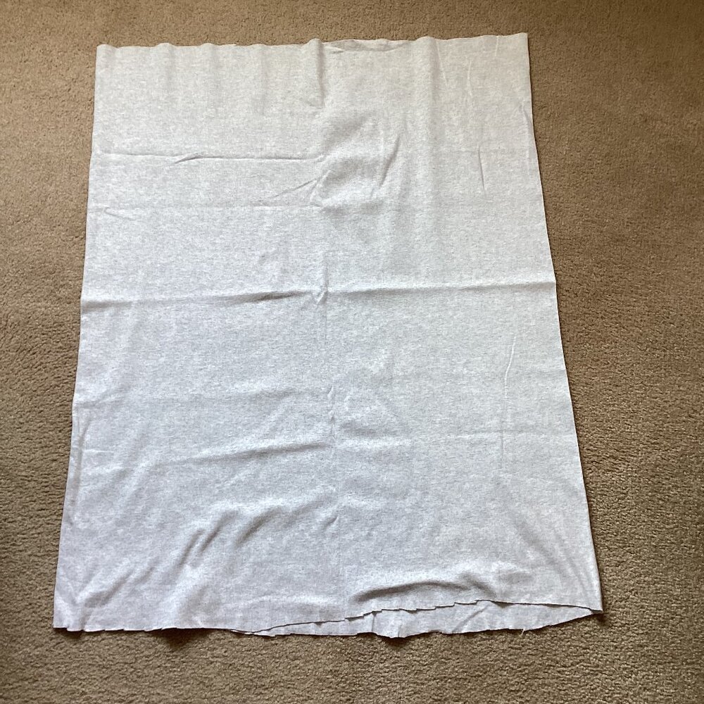 1 Piece of Light Gray Thin Stretchy Tube Jersey Knit Fabric Material Sewing